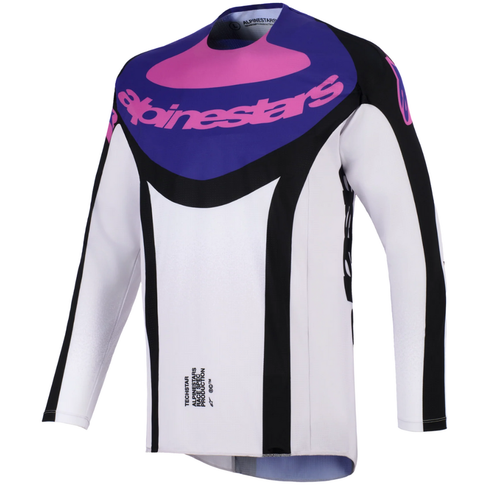 Jersey: ALPINESTARS 2026 TECHSTAR KNIF Black/Light Gray/Purple