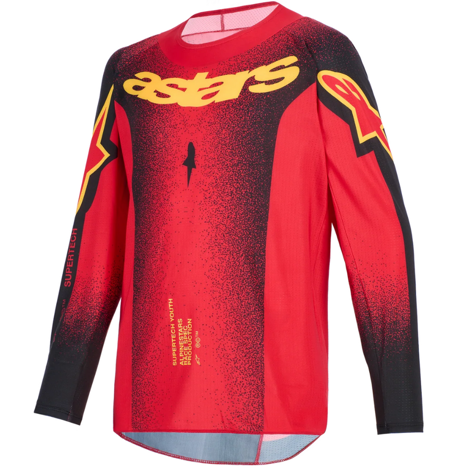 Jersey: ALPINESTARS 2026 Youth SUPERTECH SCENZ Red/Black/Yellow