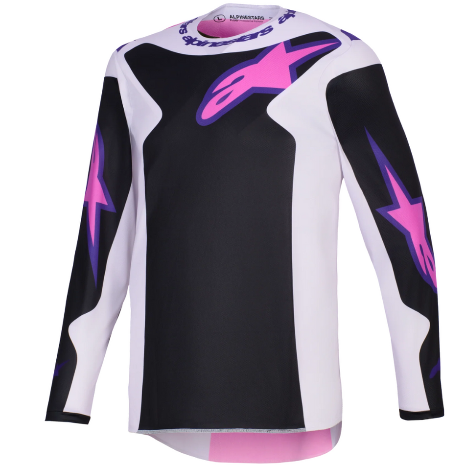 Jersey: ALPINESTARS 2026 FLUID GRID Black/Light Gray/Purple