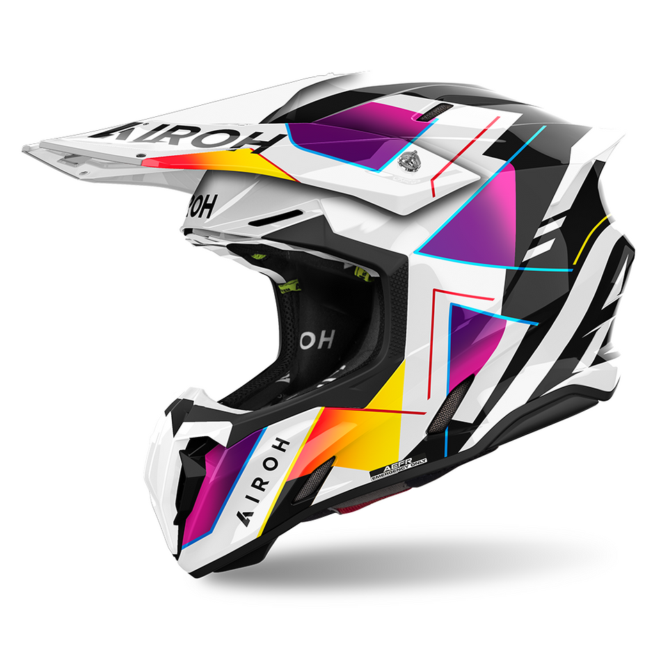 Helmet: AIROH 2025 TWIST 3.0 Rainbow Gloss