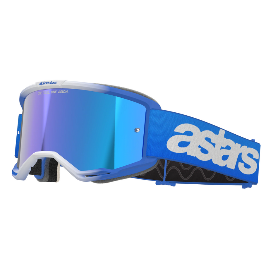 Goggles: ALPINESTARS VISION 5 BLAZE Blue - Mirror Blue Lens