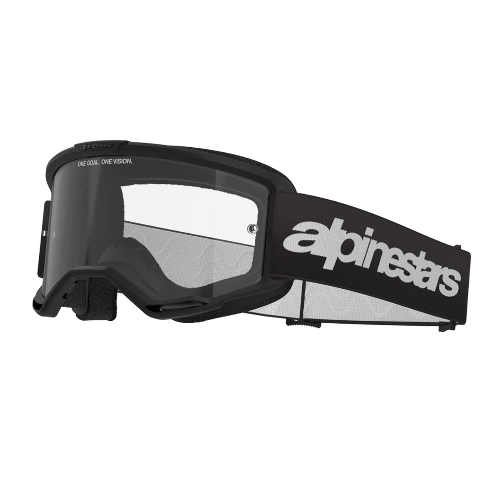 Goggles: ALPINESTARS VISION 3 WORDMARK Black - Clear Lens