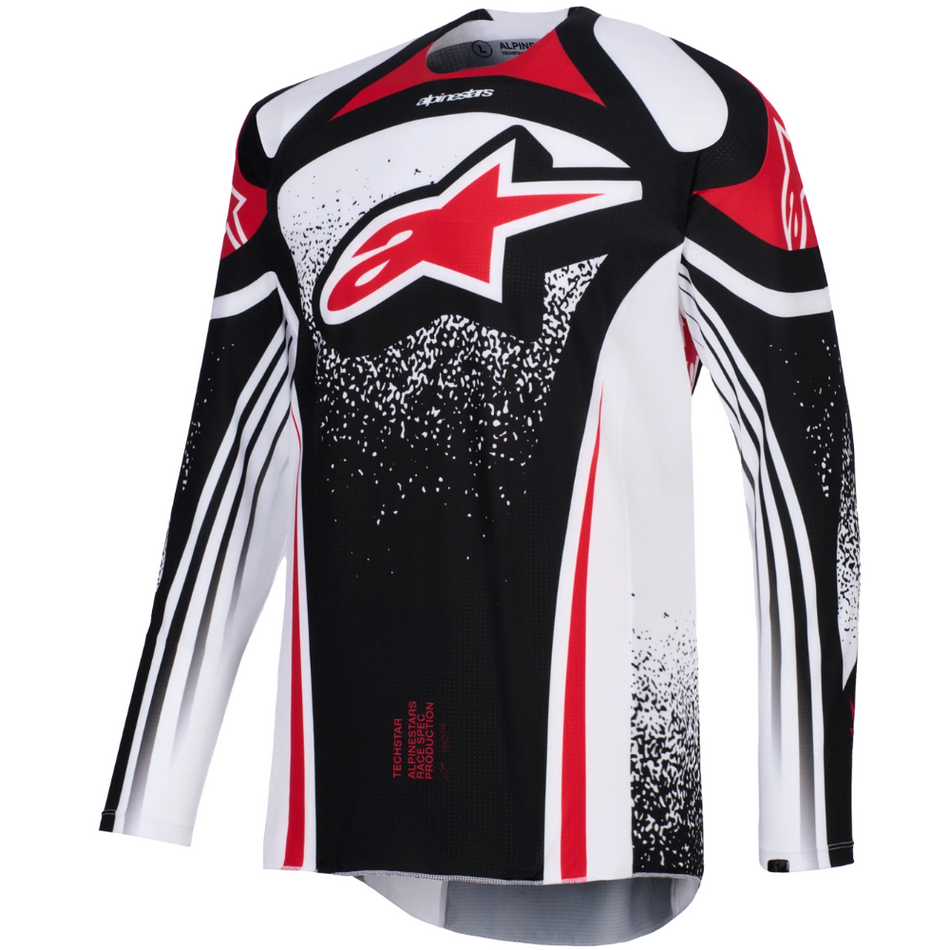 Jersey: ALPINESTARS 2026 TECHSTAR NOMUR Black/White/Red