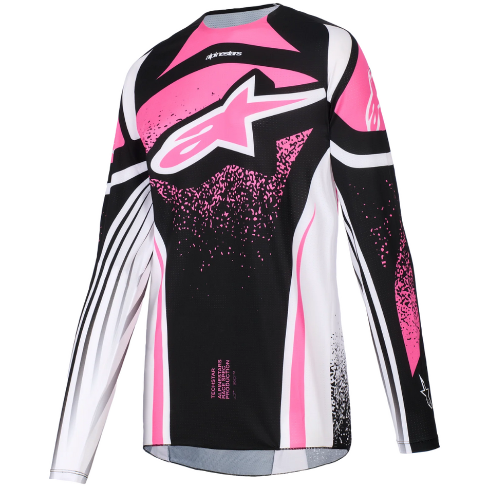 Jersey: ALPINESTARS 2026 Women TECHSTAR NOMUR Black/White/Fuchsia