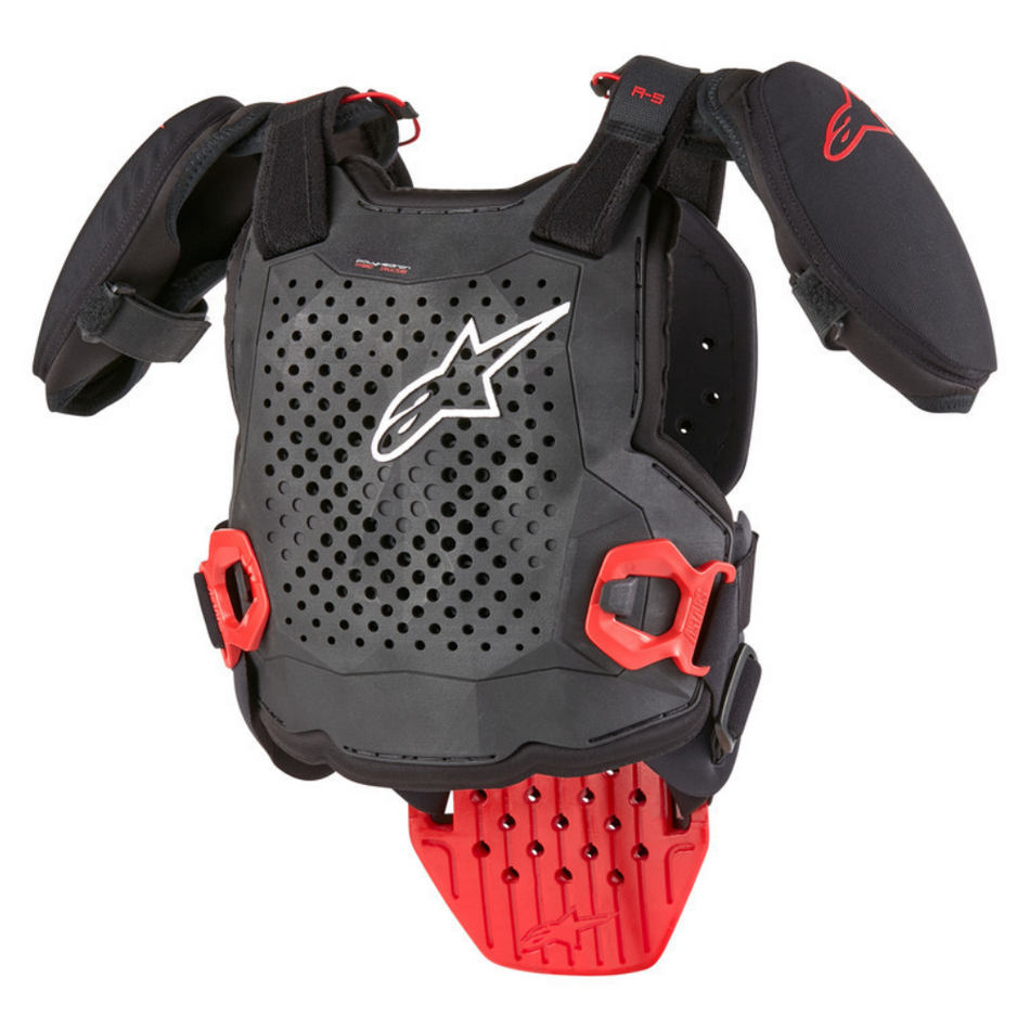 Protection: ALPINESTARS Youth A5 S CHEST PROTECTOR Black/White/Red
