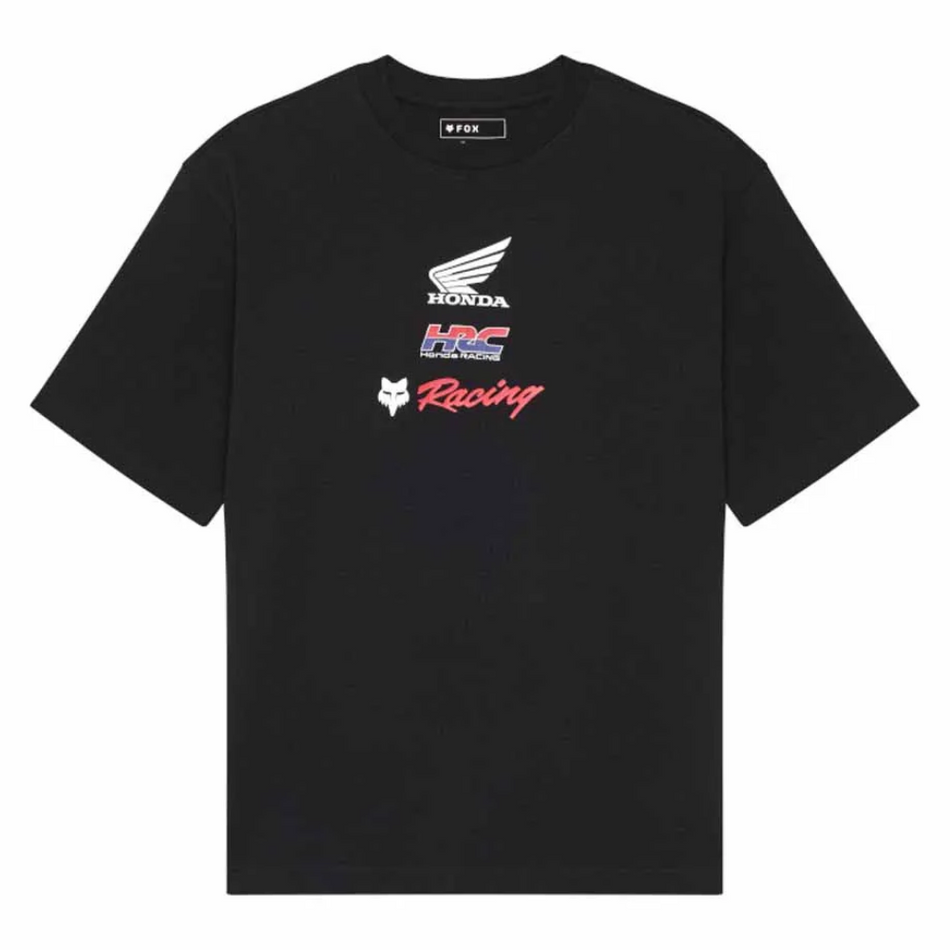Tee: FOX 2025 HONDA OVERSIZED SS Black