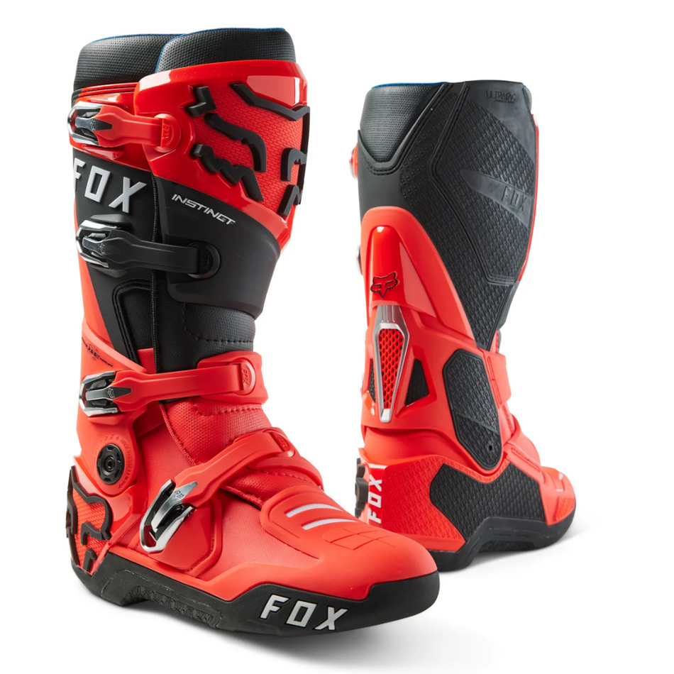 Boots: FOX 2025 INSTINCT 2.0 Fluro Red