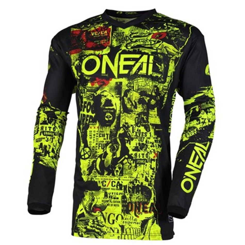 Jersey: ONEAL 2025 Youth ELEMENT ATTACK V.25 Black/N-Yellow