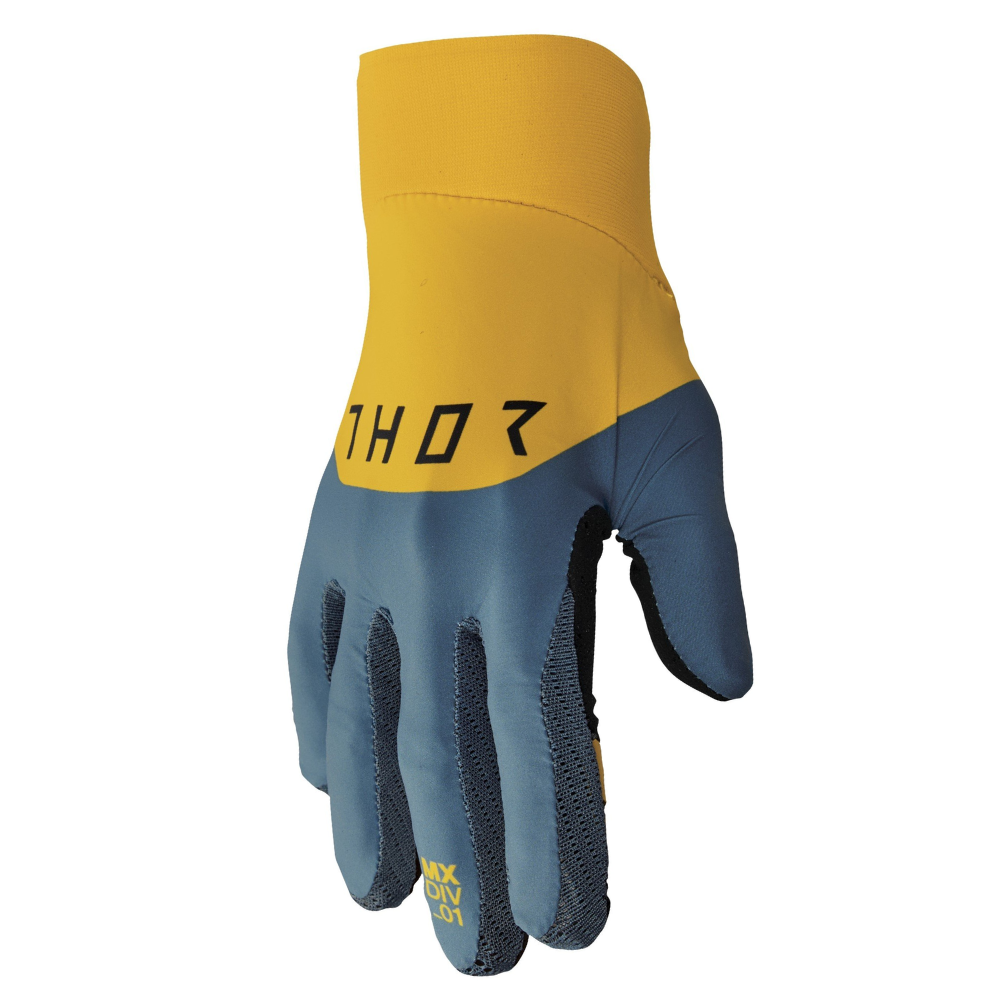 Gloves: THOR 2024 AGILE TECH Teal/Yellow