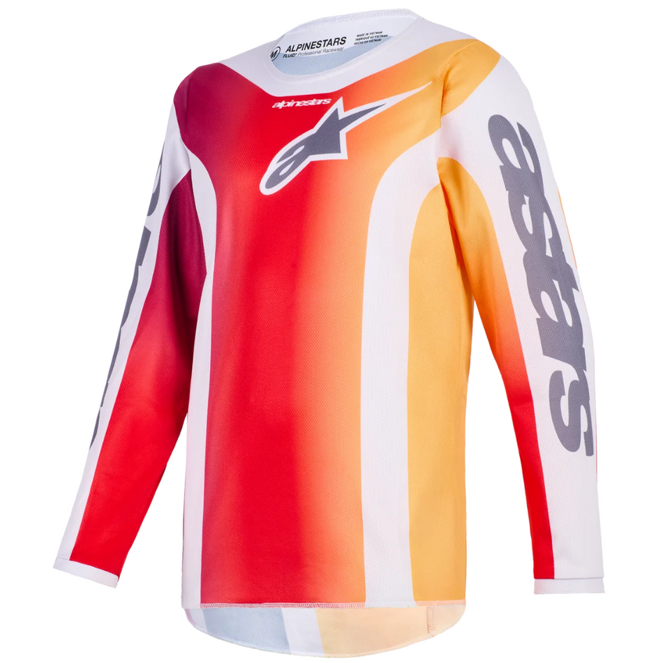 Jersey: ALPINESTARS 2026 Youth FLUID PORTL Red Light/Gray/Dark Gray