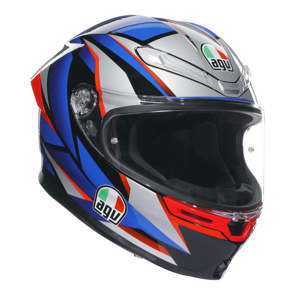Helmet: AGV K6S SLASHCUT Blue/Red