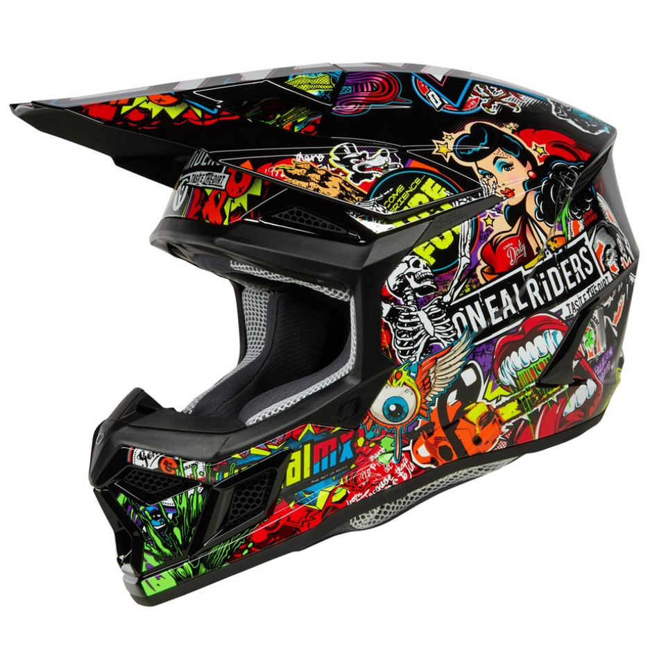 Helmet: ONEAL 2025 3SRS CRANK V.24 Matte Multi