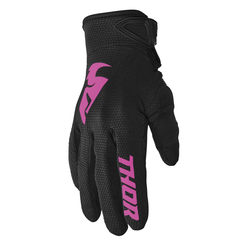 Gloves: THOR 2024 Women SECTOR Black/Pink