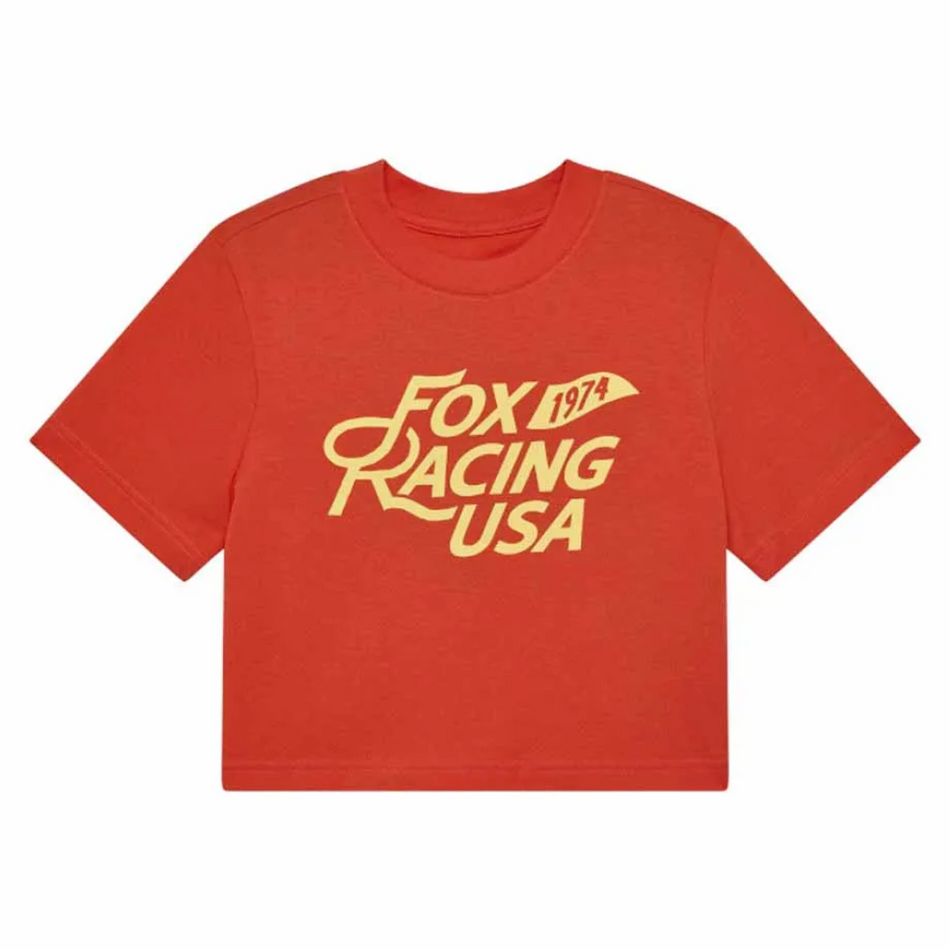 Tee: FOX 2025 Women USA BABY Blood Orange