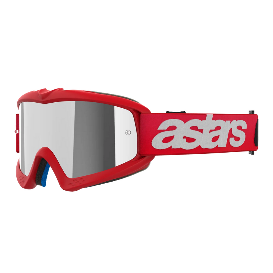 Goggles: ALPINESTARS Youth VISION BLAZE Red - Mirror Silver Lens