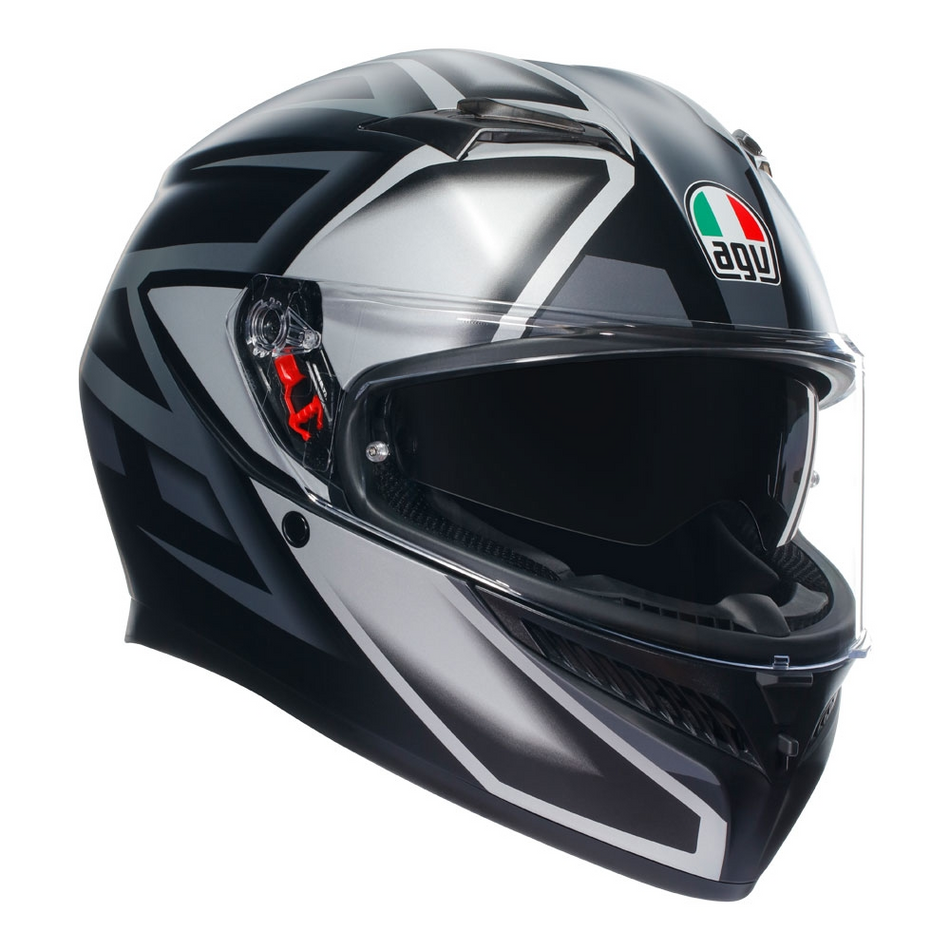 Helmet: AGV K3 COMPOUND Matt Black/Grey