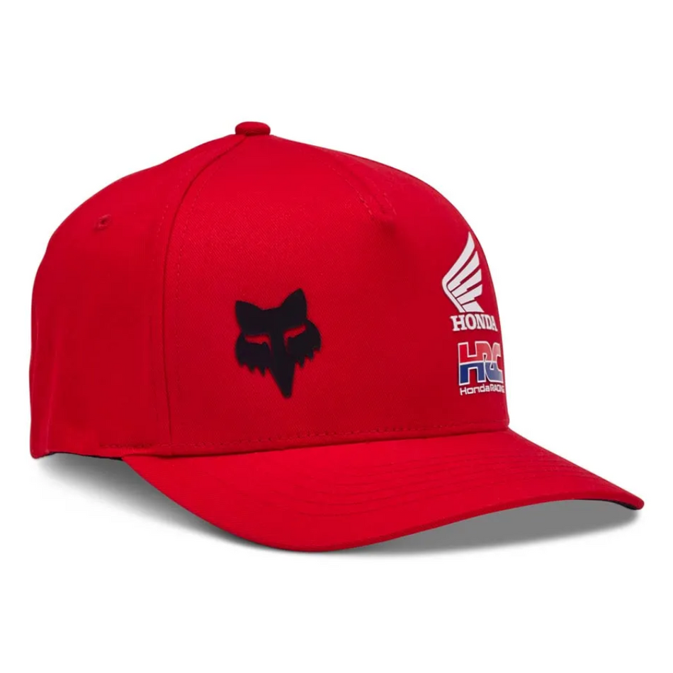 Hat: FOX 2025 X HONDA FLEXFIT Flame Red