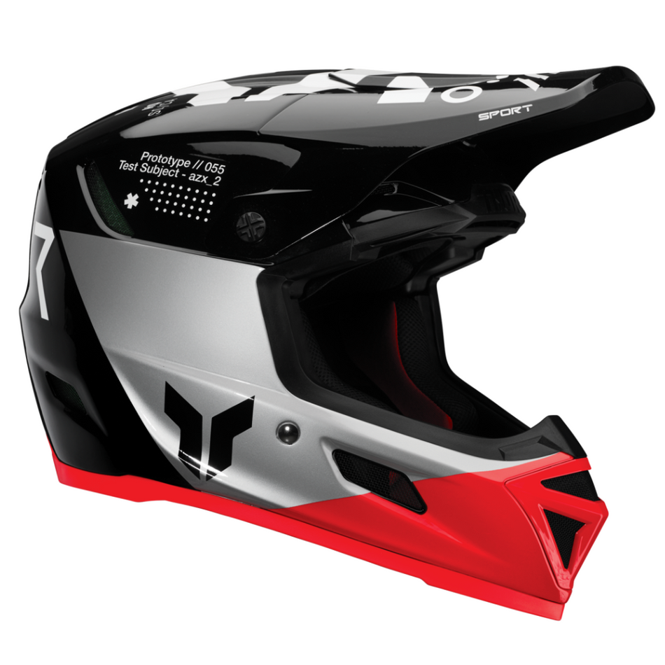 Helmet: THOR 2025 REFLEX SPORT Strike Black/Red