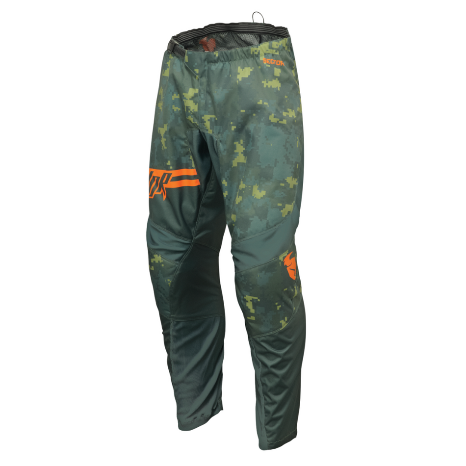 Pants: THOR 2025 Youth SECTOR Digi Camo Forest/Green