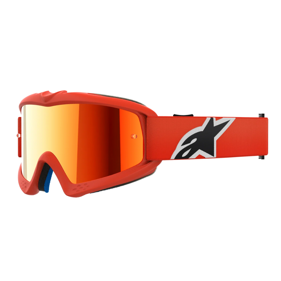 Goggles: ALPINESTARS Youth VISION CORP Orange - Mirror Red Lens