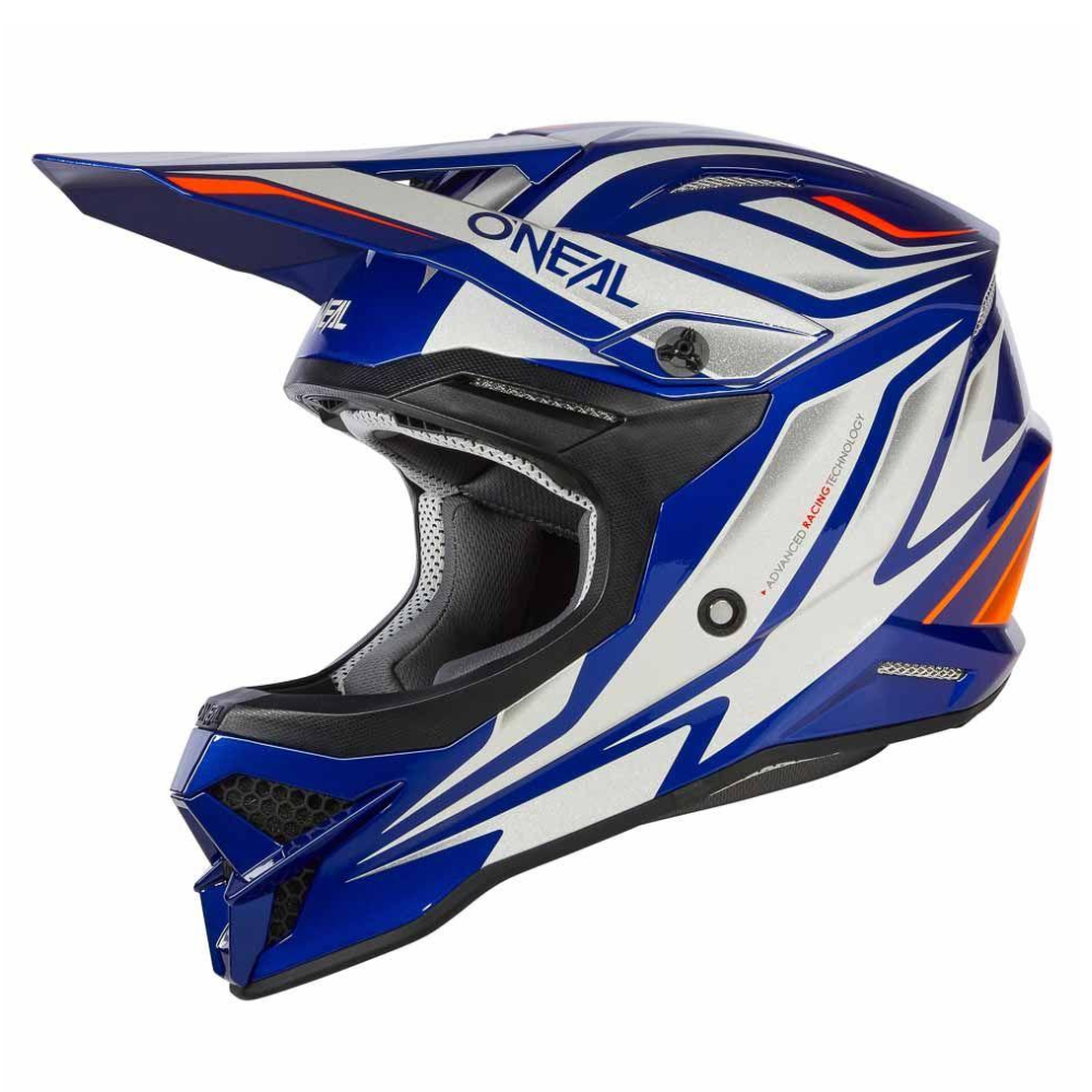 Helmet: ONEAL 2024 3 SRS VERTICAL V.23 Blue/White