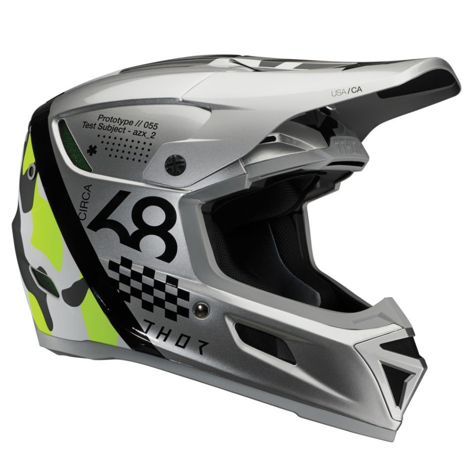 Helmet: THOR 2025 REFLEX SPORT Riot Gray/Acid