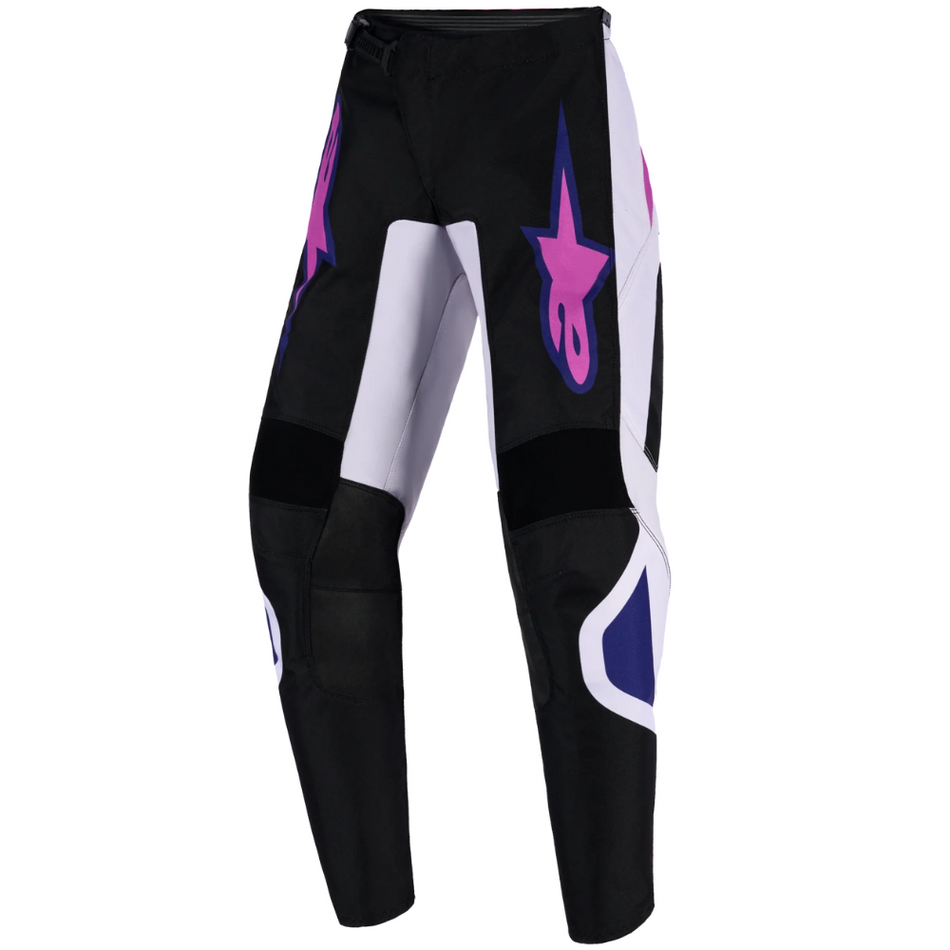 Pants: ALPINESTARS 2026 Youth FLUID GRID Black/Light Gray/Purple
