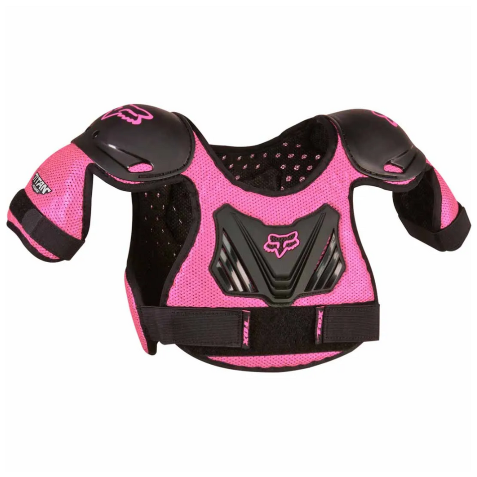 Protection: FOX PEEWEE TITAN ROOST DEFLECTOR Black/Pink