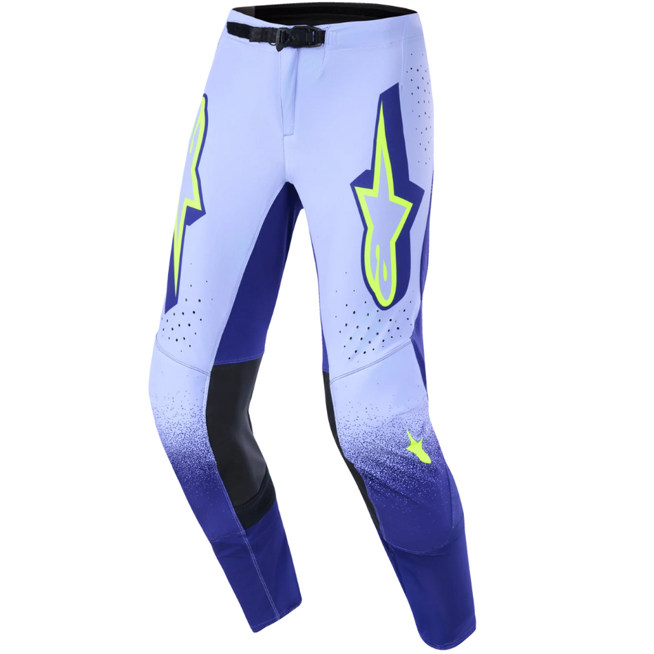 Pants: ALPINESTARS 2026 SUPERTECH SCENZ  Purple/Yellow Fluo