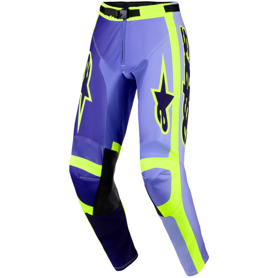 Pants: ALPINESTARS 2026 RACER PORTL Purple/Yellow Fluo