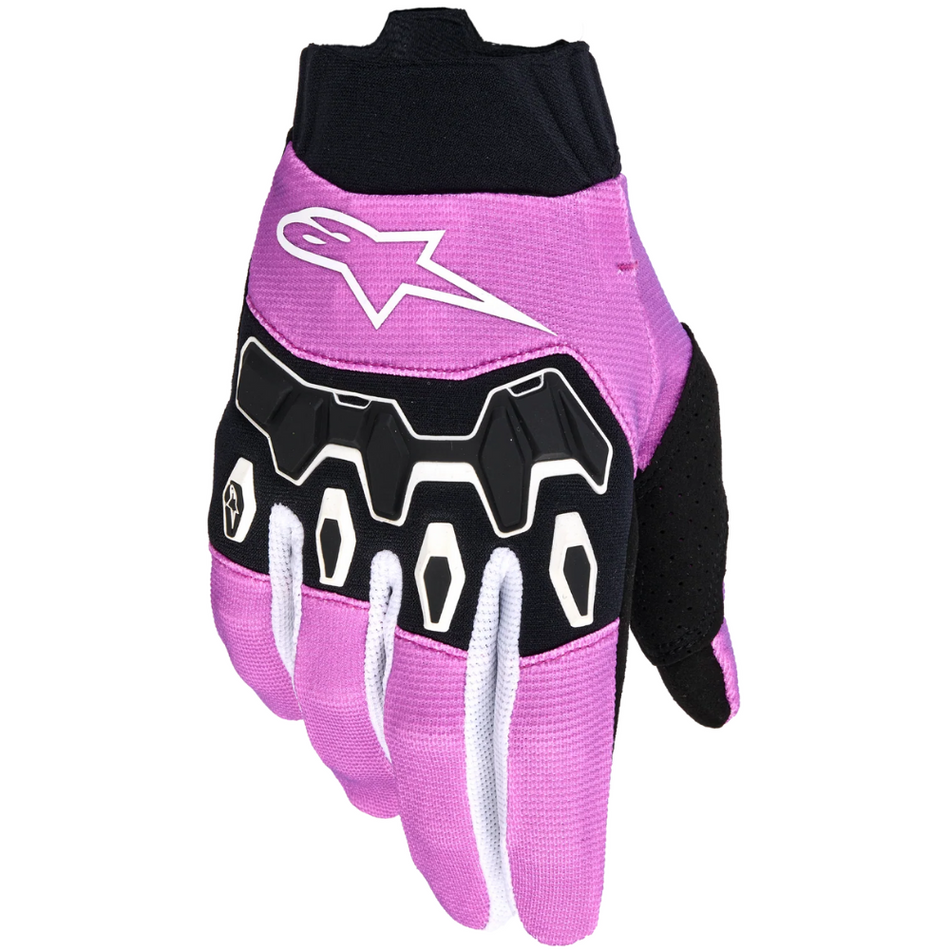 Gloves: ALPINESTARS 2026 Women FULL BORE V2 White/Fluro Pink/Black