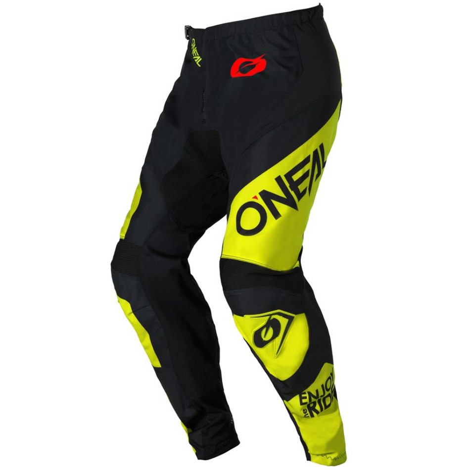 Pants: ONEAL 2026 ELEMENT RACEWEAR Black/N-Yellow