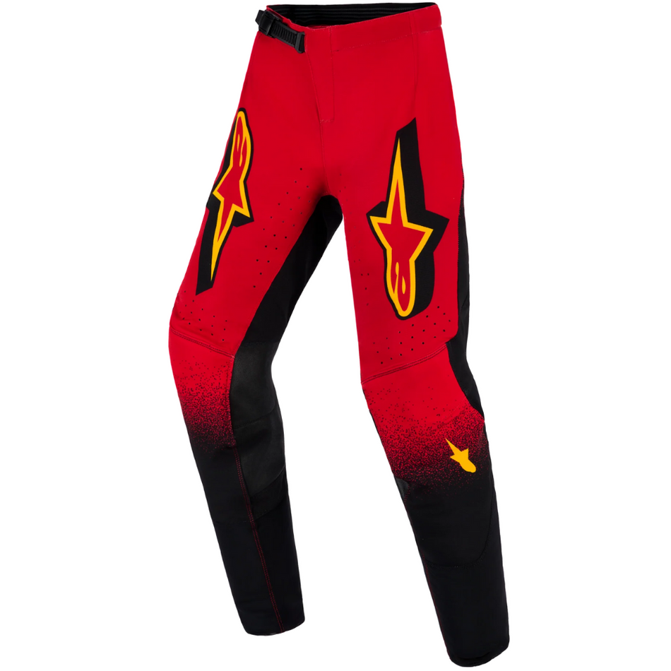Pants: ALPINESTARS 2026 Youth SUPERTECH SCENZ Red/Black/Yellow