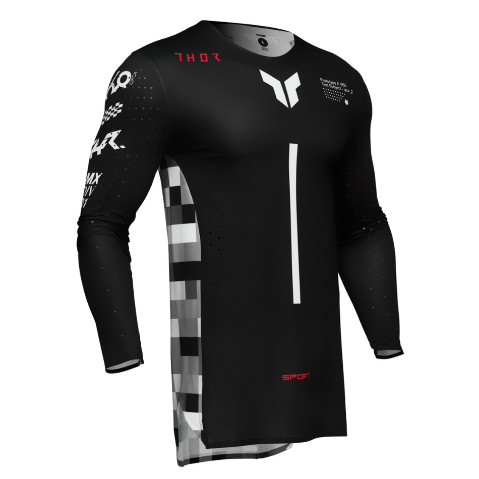 Jersey: THOR 2025 SPORTMODE Riot Black/Red
