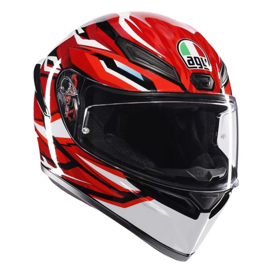 Helmet: AGV K1 S LION Black/Red/White