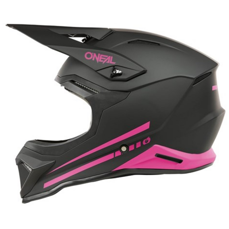 Helmet: ONEAL 2025 1SRS SOLID V.25 Matte Black/Pink