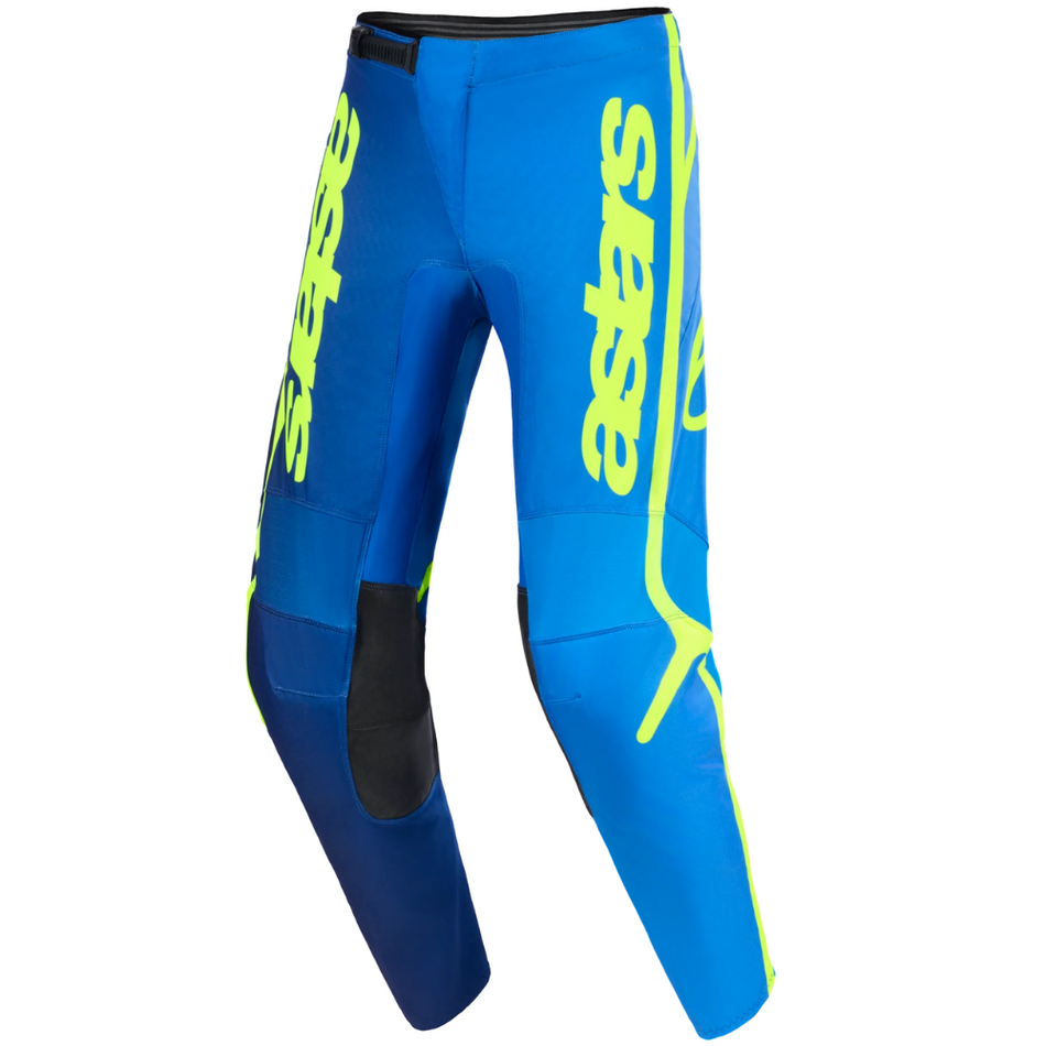 Pants: ALPINESTARS 2026 FLUID APEX Blue/Yellow Fluo