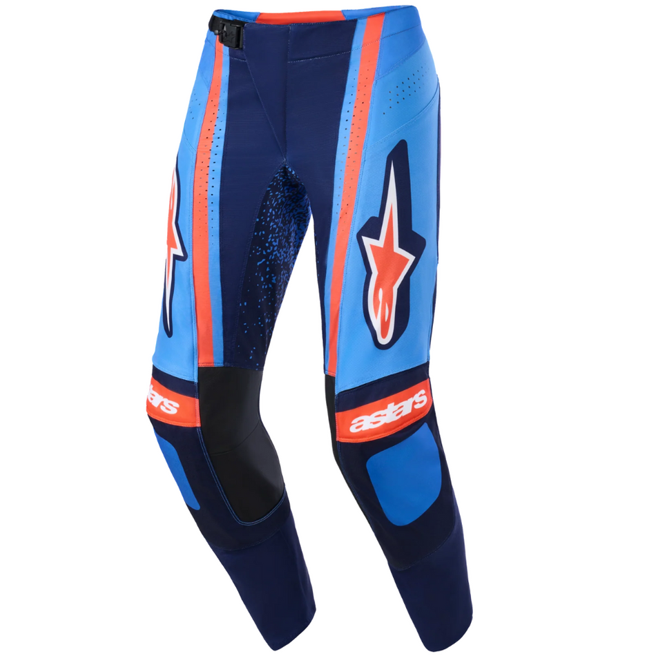 Pants: ALPINESTARS 2026 TECHSTAR NOMUR Dark Navy/Orange/Ucla Blue