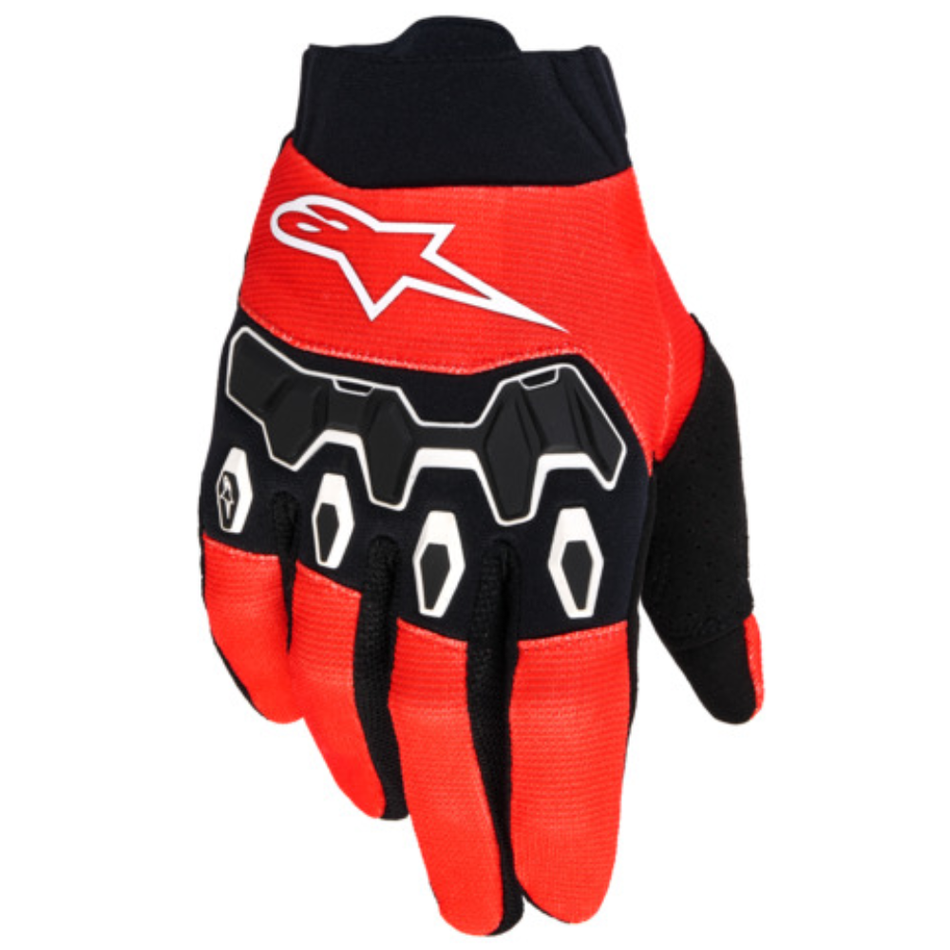 Gloves: ALPINESTARS Youth FULL BORE V2 BrightRed/Black