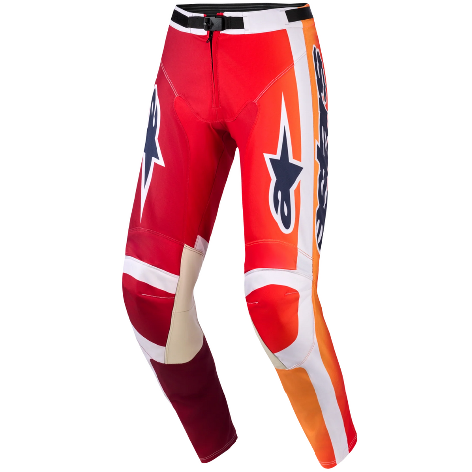 Pants: ALPINESTARS 2026 RACER PORTL Red/Light Gray/Dark Gray