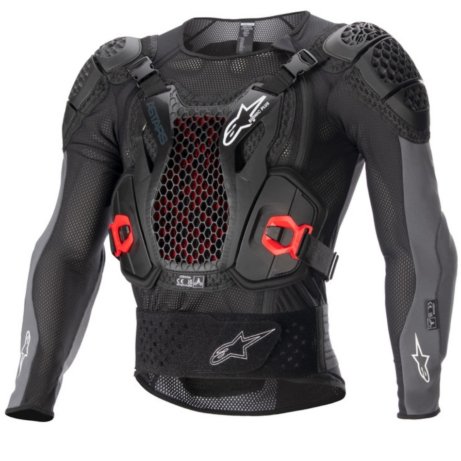 Protection: ALPINESTARS BIONIC PLUS V2 PROTECTION JACKET Black/AnthraciteRed