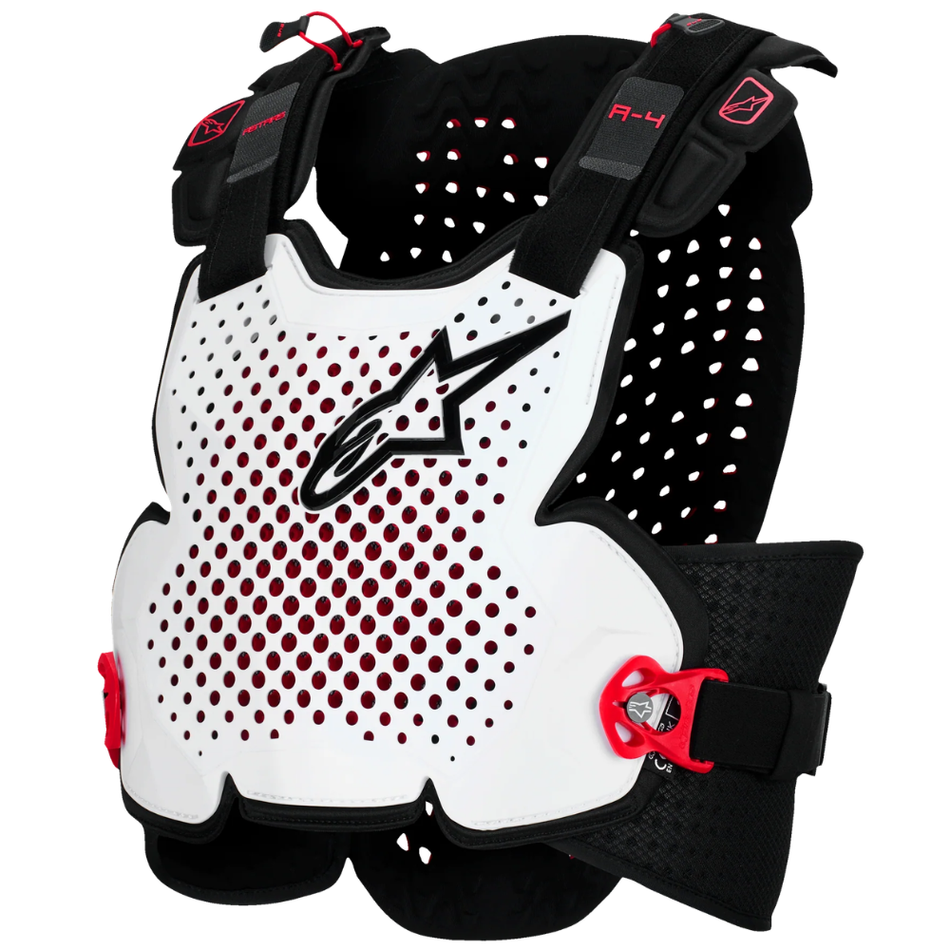 Protection: ALPINESTARS A4 PLASMA CHEST PROTECTOR Black Red White