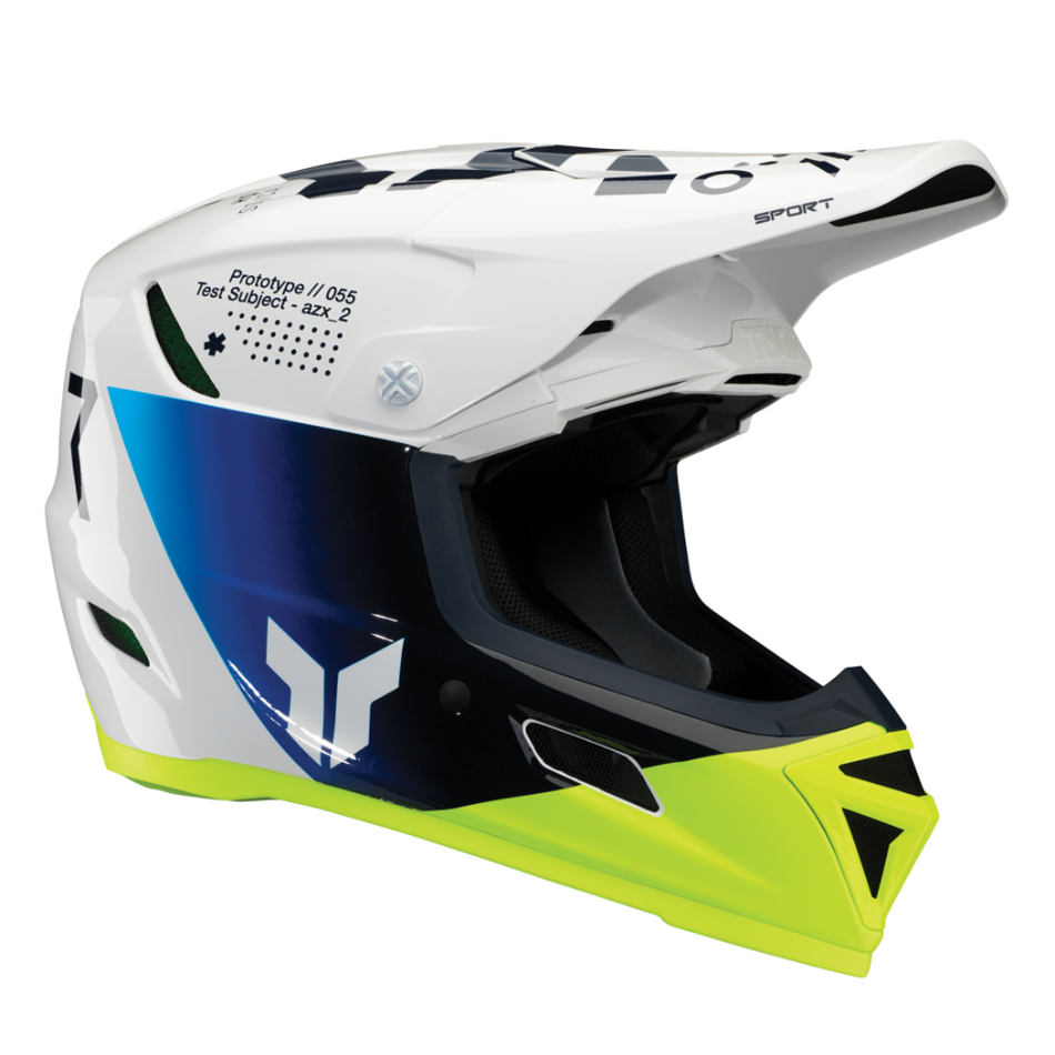 Helmet: THOR 2025 REFLEX SPORT Strike Navy/Acid