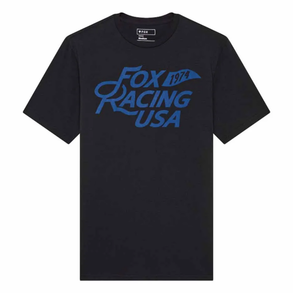 Tee: FOX 2025 FLAG SS PREM Black