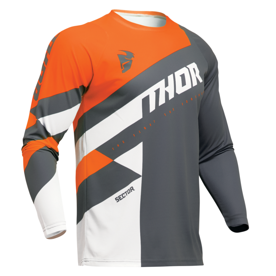 Jersey: THOR 2025 SECTOR Checker Charcoal/Orange