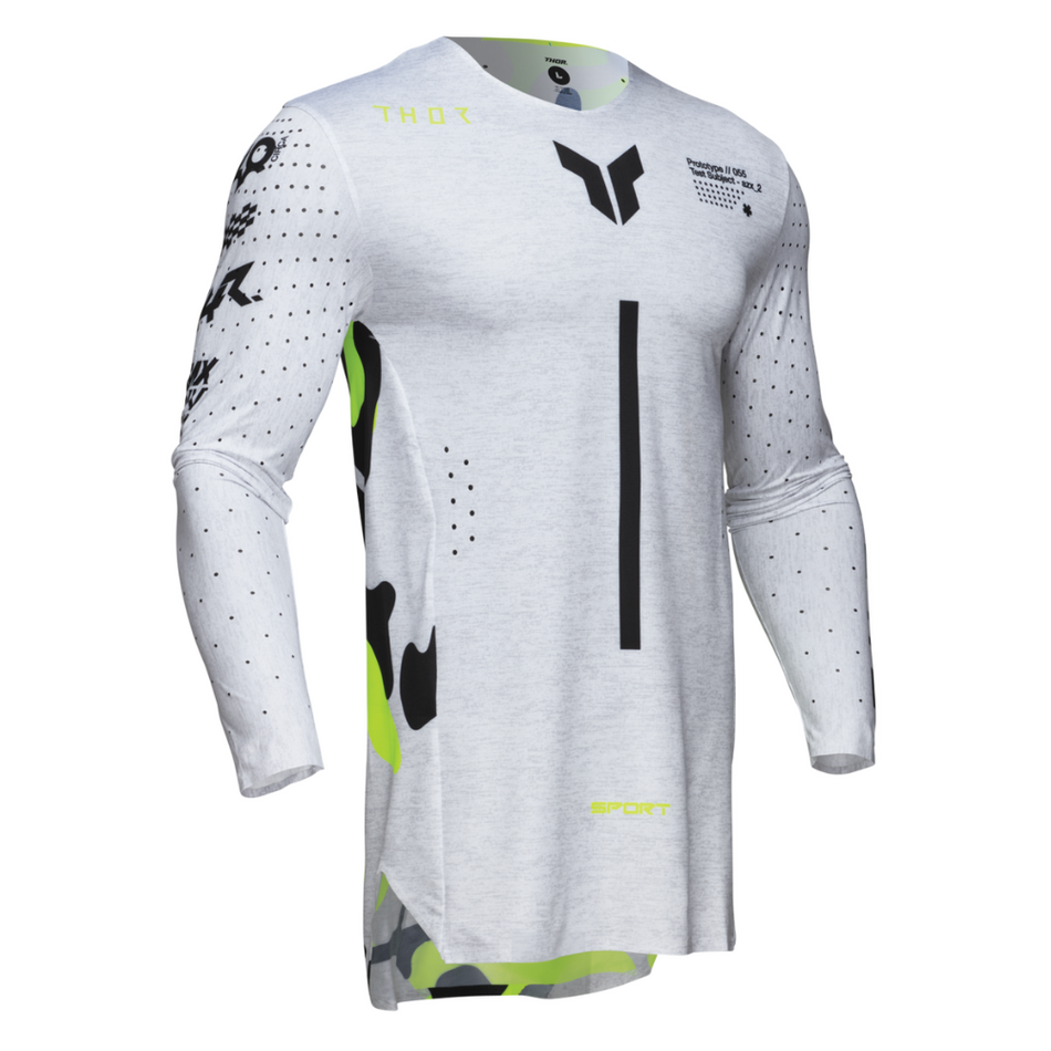 Jersey: THOR 2025 SPORTMODE Riot White/Acid