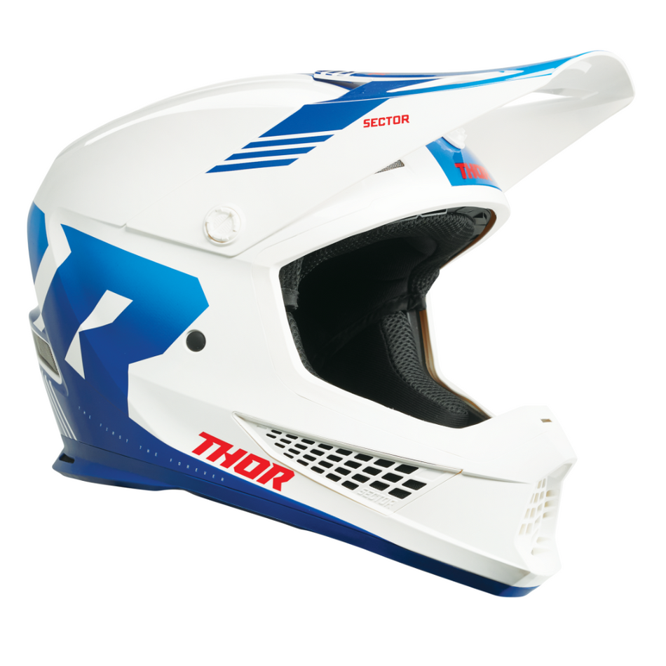 Helmet: THOR 2025 SECTOR 2 Carve White/Blue