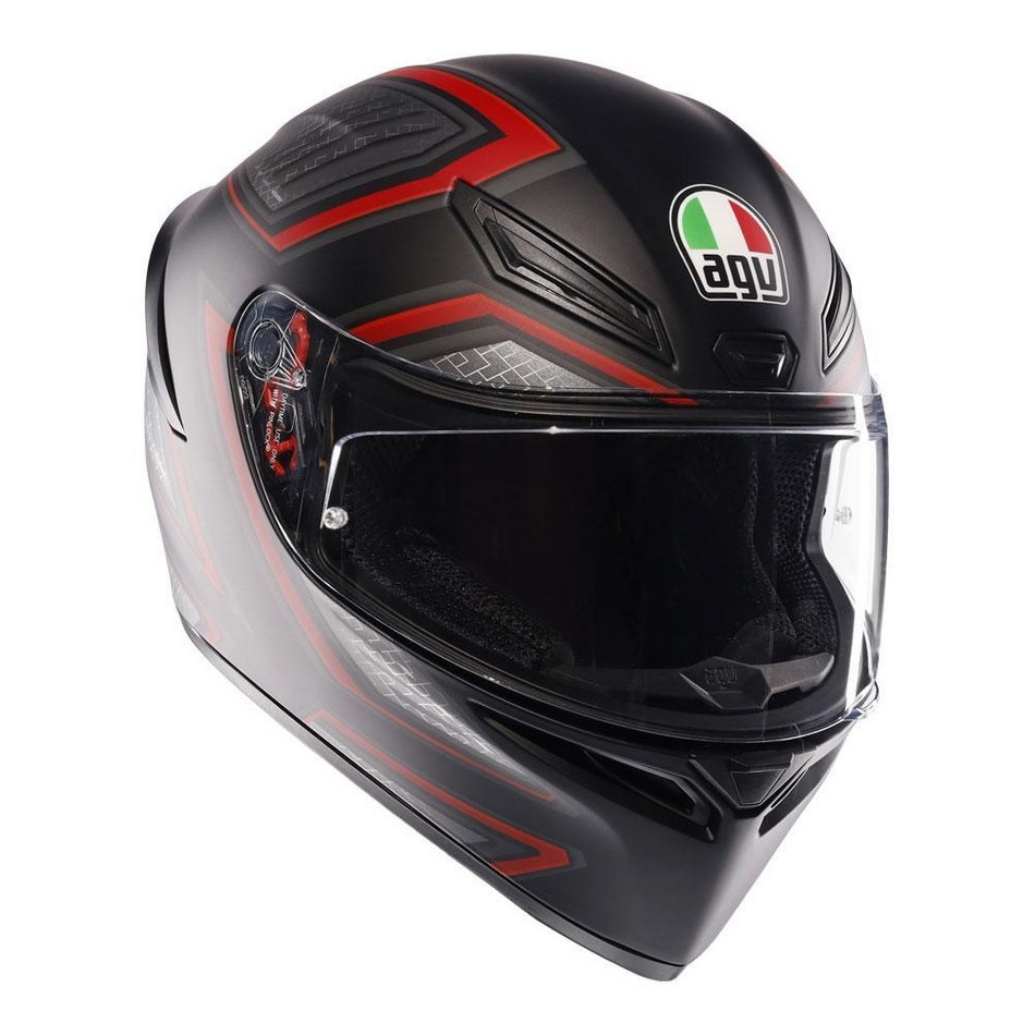 Helmet: AGV K1 S SLING Matt Black Red