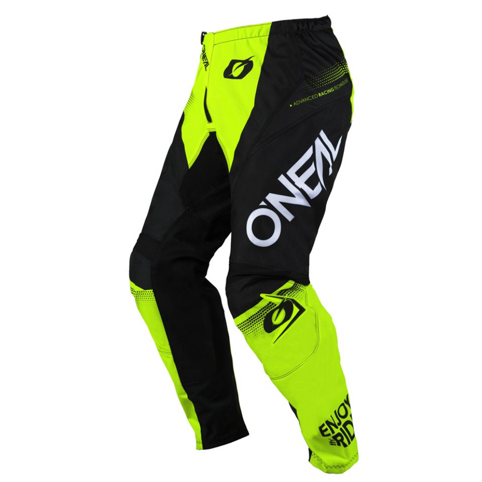 Pants: ONEAL 2025 ELEMENT RACEWEAR V.25 Black/N-Yellow