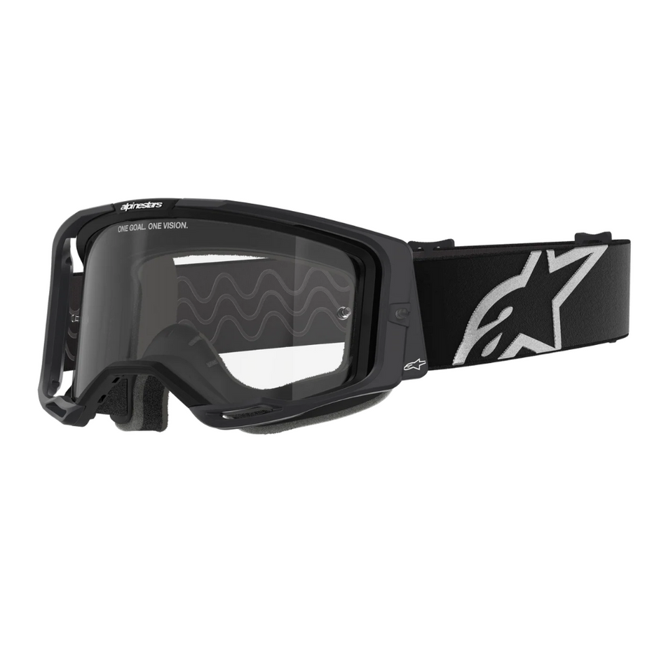 Goggles: ALPINESTARS VISION 8 CORP Black Clear Lens